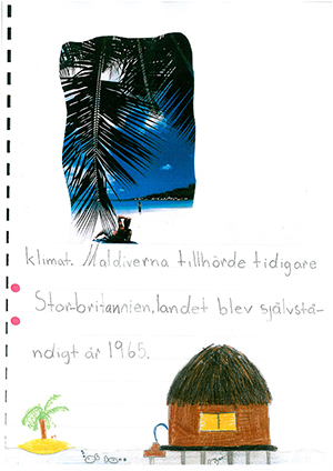 Figure 3: A page from a booklet on the Maldives.