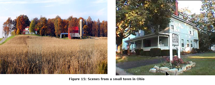 Figure 15: Scenes from a small town in Ohio