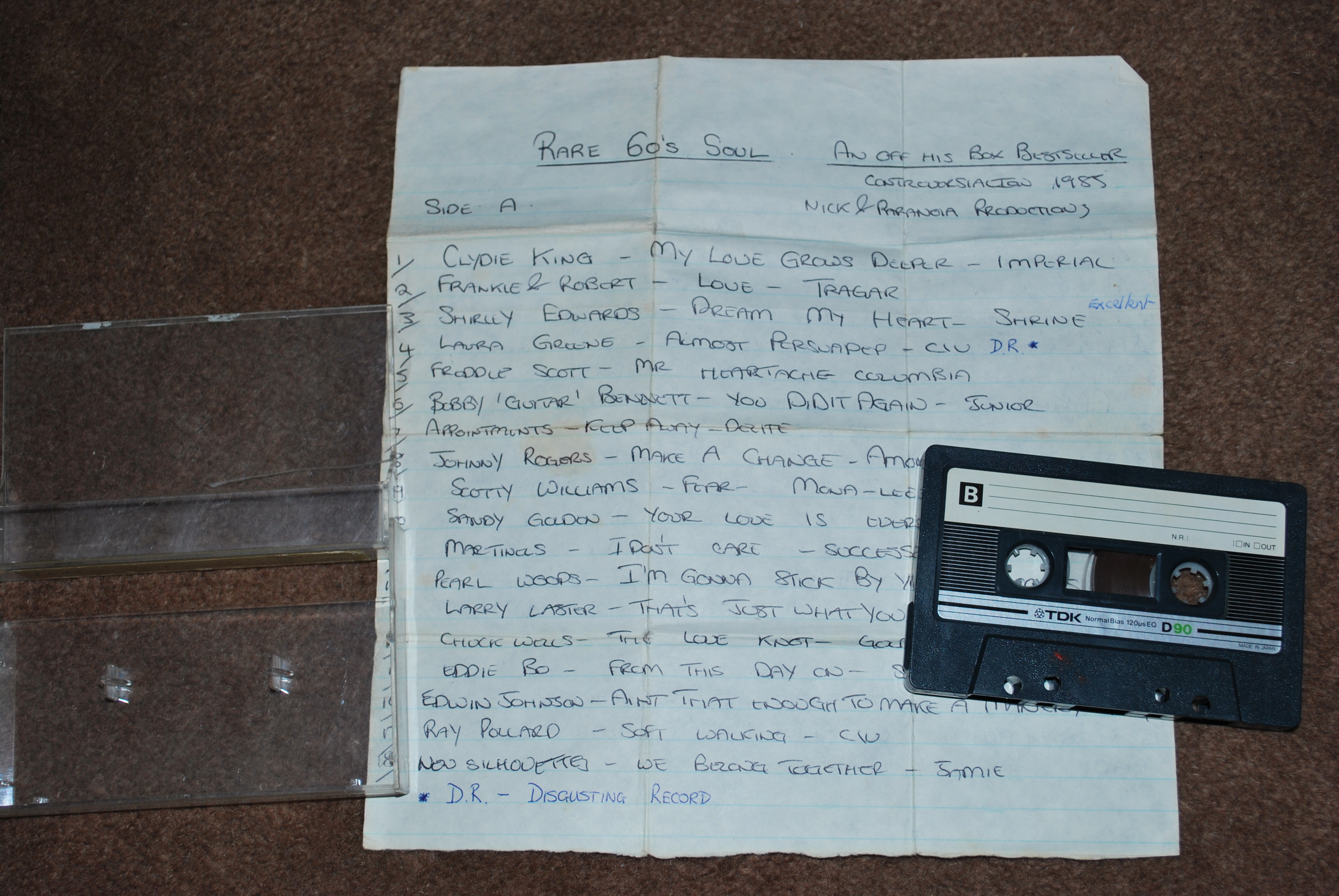 Figure 3: Homemade cassettes Right.