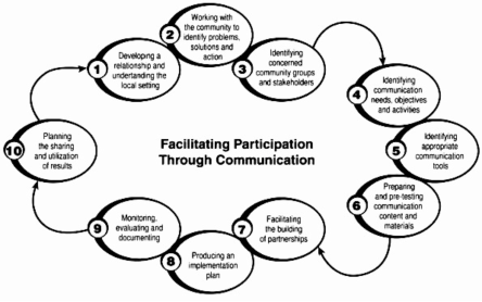 Figure 1: The  participatory development communication model