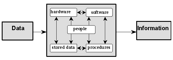 Figure 5: Schultheis & Sumner's system model of an information system [p.40]