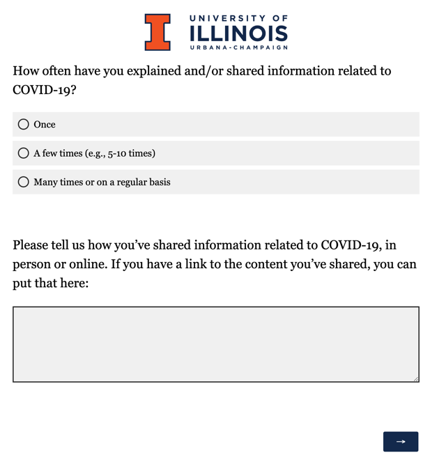 A screenshot of a questionnaire Description automatically generated