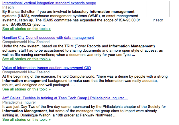 Google alerts